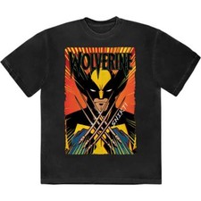 Marvel Comics Wolverine Claws T-Shirt Black New