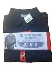 Rugged Elements Men’s Canvas Work Shirt Jacket MEDIUM