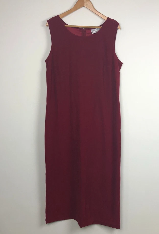 VTG Jessica Howard Women's 2 Piece Set Embroidered Dress & Shirt Red Size 16 - Image 4 of 4