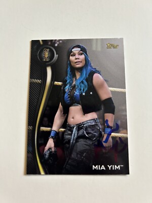 Mia Yim WWE Signed 2019 Topps NXT Card # 32