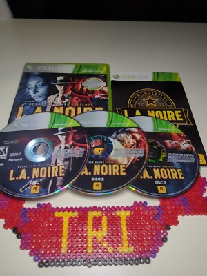 L.A. Noire (Microsoft Xbox 360, 2010)**CIB**PLATINUM HITS**TESTED**WORKING**