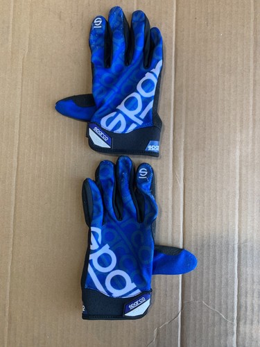 Sparco MECA 3 Mechanics Gloves Blue Medium 002093AZ2M