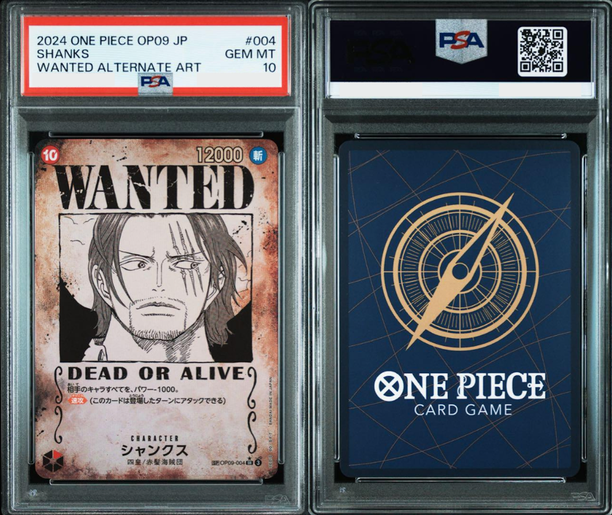 PSA 10 Shanks Wanted Poster OP09-004 SR Emperors in the New World