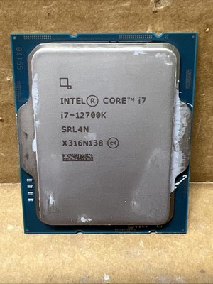 Intel 12th Gen Core i7-12700K SRL4N 3.6GHz (Turbo 5.0GHz) 12-Core LGA1200 CPU