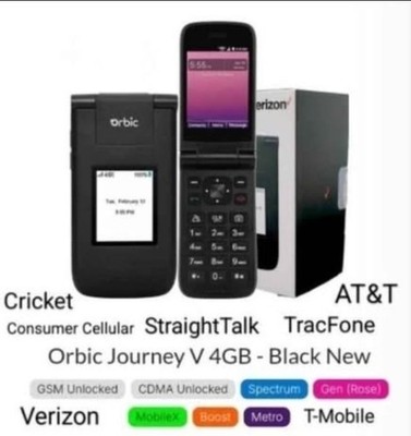 Spectrum Mobile Orbic Journey V CDMA-GSM Unlocked Verizon/T-Mobile/Metro/AT&T 