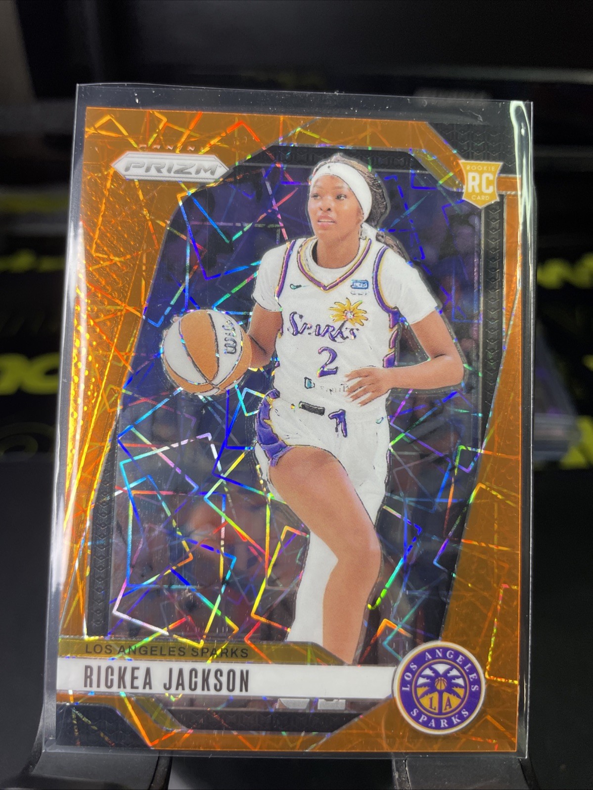 2024 Panini Prizm WNBA - Rickea Jackson #60 Orange Velocity Prizm (RC)