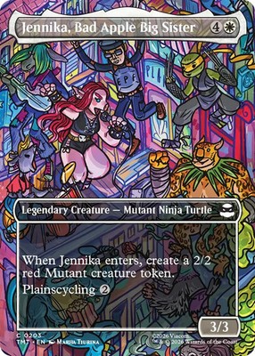 4x Jennica Bad Apple Big Sister Borderless - Teenage Mutant Ninja Turtles MtG NM