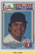 1988 Chef Boyardee Collector's Edition Food Issue Fernando Valenzuela READ 0l1