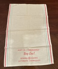 Rzadki vintage ogólny elektryczny ręcznik kuchenny „Don’t Be A Dishwasher Buy One”