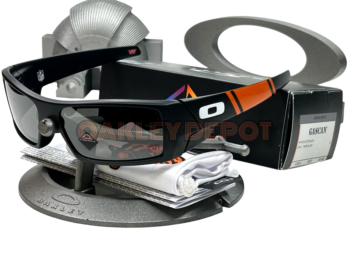 ✓🕶️ OAKLEY GASCAN 09014 NFL CHICAGO BEARS MATTE BLACK/PRIZM