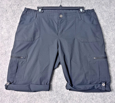 Kuhl Shorts Womens 16 Horizn Cargo Ripstop Hiking Roll Tab Cuff Gorpcore