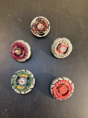 5 Vintage Metal Beyblade Lot Mix And Match LDrago, Aries, Wolf, Cyber Pegasus