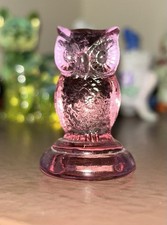 Boyd Glass Woodsie Owl Heatherbloom