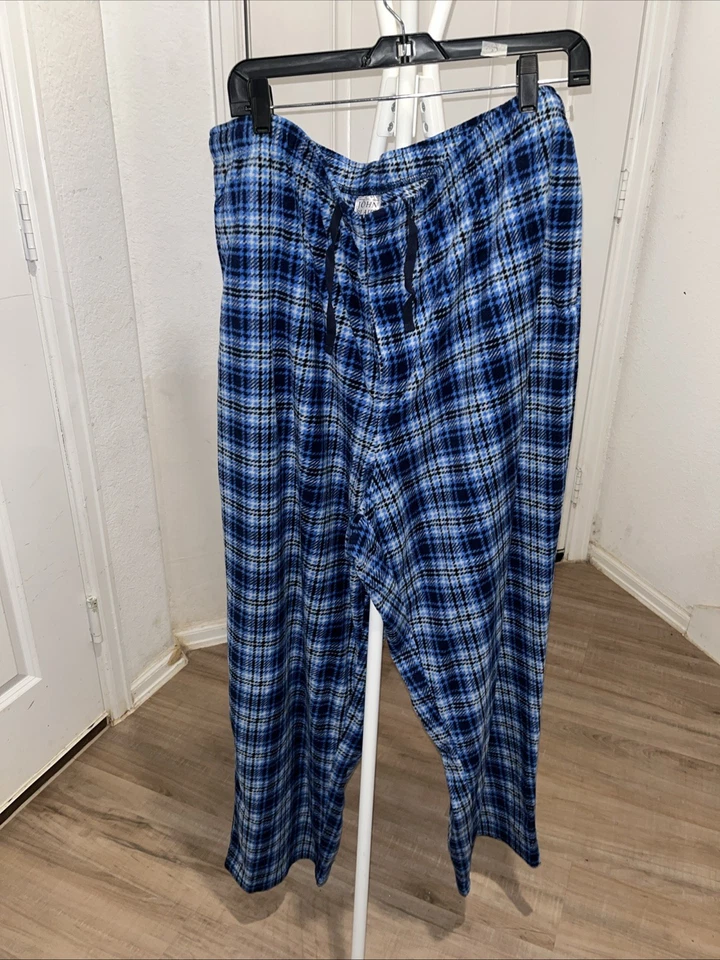 Pantalones de pijama John Blair a cuadros polar ropa de dormir talla 2XL W mosca con bolsillos Foto 2 de 3