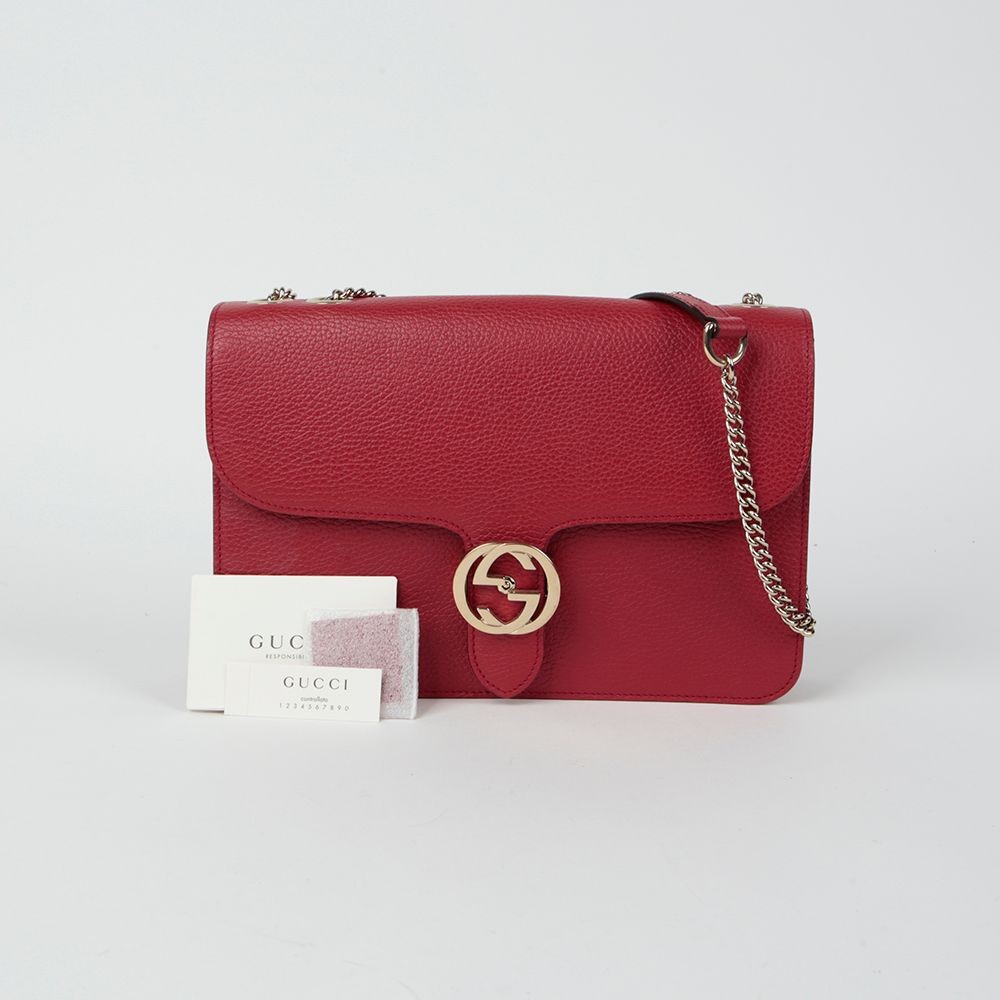 Gucci Interlocking Medium Shoulder Bag 510303 135… - image 1