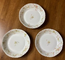Haviland Soup Cereal Bowls Schleiger 57A-1  Limoges France 7.5” D Set of 3