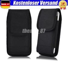Universal Smartphone Handy Gürteltasche Gürtel Tasche Quer Nylon Case Clip Etui