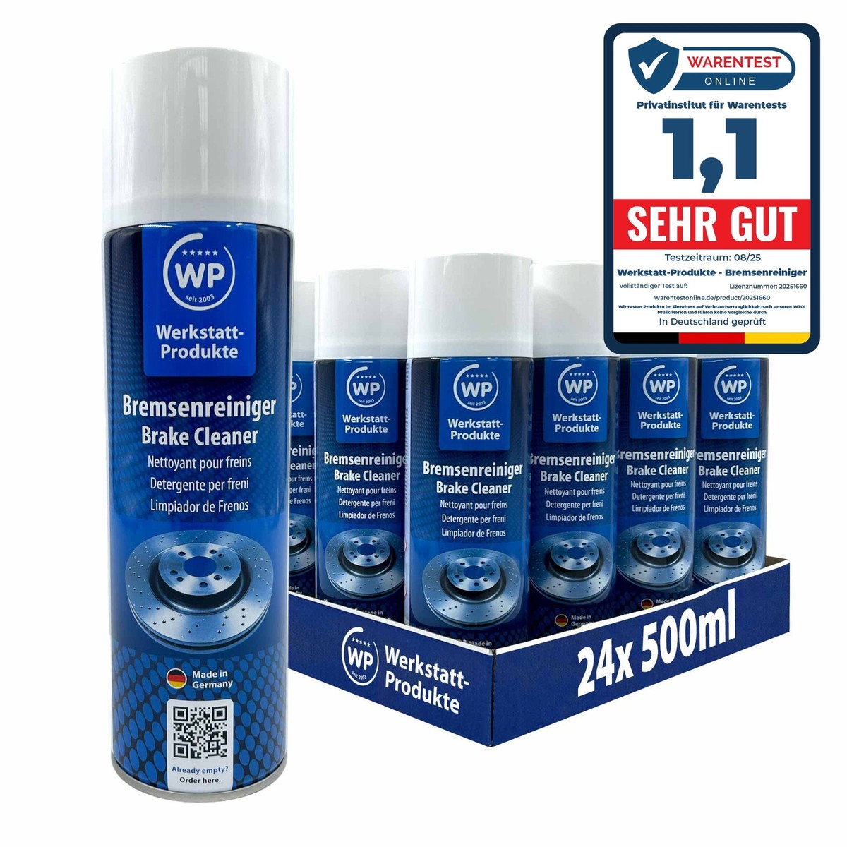 6 Pezzi Pulitore Freni Spray 500Ml 1124 2149 - Foto 2