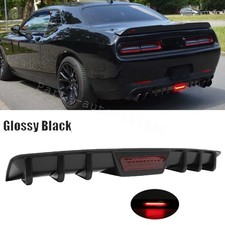 For Dodge Challenger Rt 34 Rear Bumper Diffuser Lip Spoiler Wled Brake Light For Dodge Challenger Rt 34 Rear Bumper Diffuser Lip Spoiler Wled Brake Light