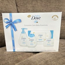 Baby Dove Complete Care Baby Essentials Gift Set Wash Lotion Wipes