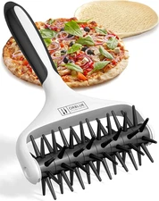 Pizza Dough Docker Pastry Roller with Spikes, Pizza Docking Tool for Home &