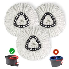 3 Pack Mop Replace Head Refill Replacements Compatible for O Cedar Spin Mop