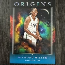 2024 Panini WNBA Origins - DIAMOND MILLER *Teal Parallel SP!* Lynx - #39/49