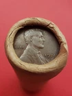 1924-D LINCOLN WHEAT CENT 1915-D LINCOLN WHEAT PENNY COIN ROLL ENDERS BANKROLLED