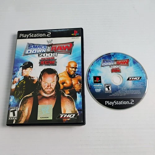 WWE Smackdown vs Raw 2008 Playstation 2 No Manual Refurbished Tested