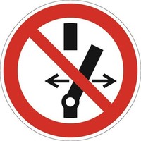 Verbotszeichen ASR A1.3/DIN EN ISO 7010 Schalten Verboten Ku.