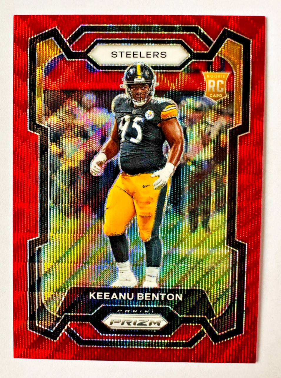 Keeanu Benton Panini Prizm #387 Red Wave