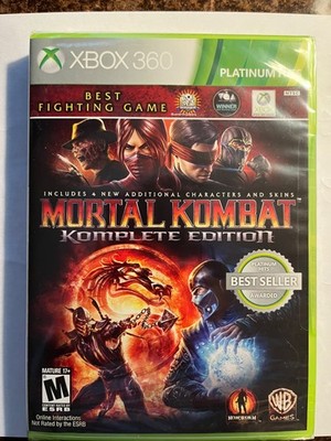 Mortal Kombat Komplete Edition Platinum (Microsoft Xbox 360, 2012) NEW SEALED