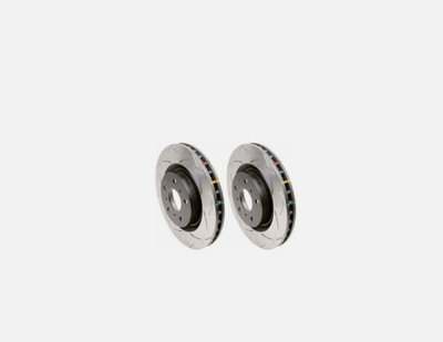 DBA 4000 REAR SLOTTED BRAKE ROTORS SET FOR 2003-2006 MITSUBISHI LANCER EVO 8 9