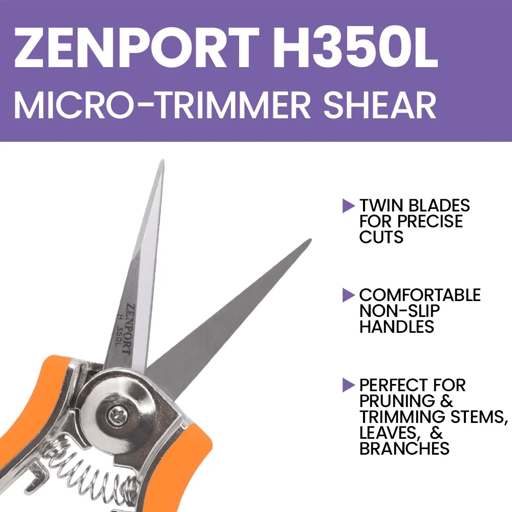 Zenport H350L Mini Trimmer Shear, 2 Inch Stainless Steel Blades
