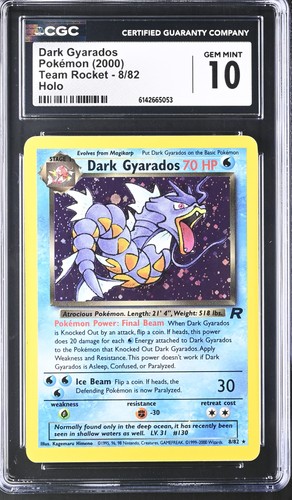Dark Gyarados (Unlimited) graded CGC 10 for sale on eBay