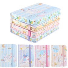 Mini Pocket Notebook Rabbit Cartoon Hardcover Notebooks Little Diary Note Pad...