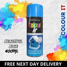 All Purpose Spray Paint Aerosol Matt Gloss Satin Primer Metal Wood Plastic 400ml