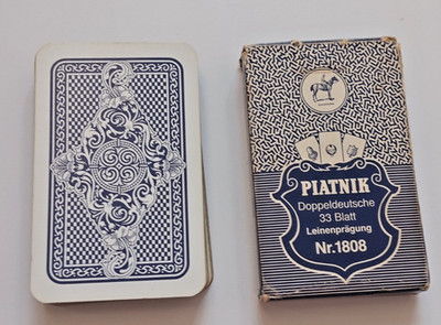 Piatnik Doppeldeutsche 33 Blatt Nr. 1808 Austrian Playing cards