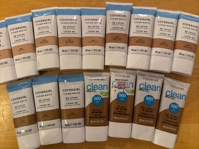 Covergirl Clean Matte BB Cream for Oily Skin 16 Piece Lot 5 Shades