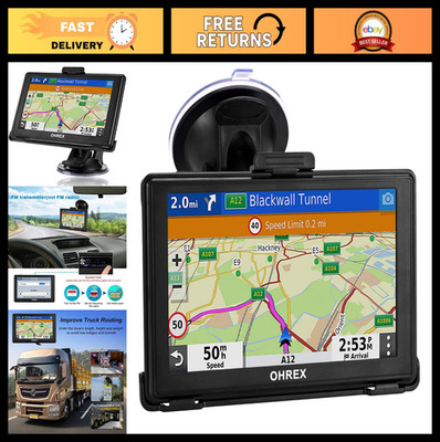 5'' GPS Navigator for Car Truck RV - 2026 Maps, Lifetime Updates, Custom Routing,
