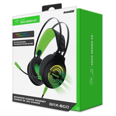 DreamGear GRX-500 Gaming Headset For Xbox X LED Lights Compatible With PS5  1E