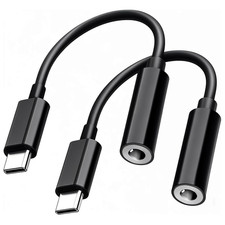 USB C to 3.5Mm Audio Headphone Adapter for Iphone 16E/16 Pro Max/Plus/15  Samsu