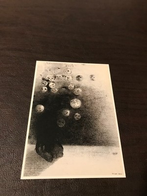 UNPOSTED  ART 4 X 6 POSTCARD - ODILON REDON - N'Y A-T-IL PAS UN MONDE INVISIBLE