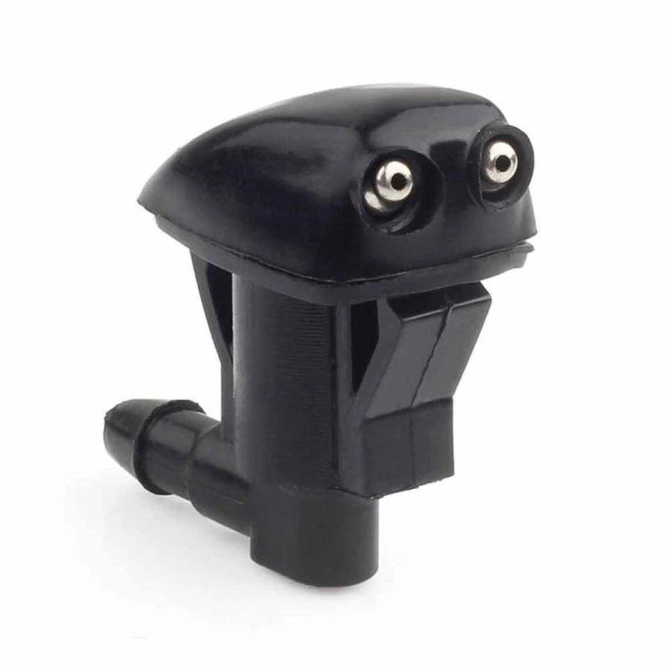 2X Limpiador de parabrisas delantero de aluminio para automóvil Agua Negro Spray Lavadora Boquilla Herramientas de chorro Foto 4 de 4