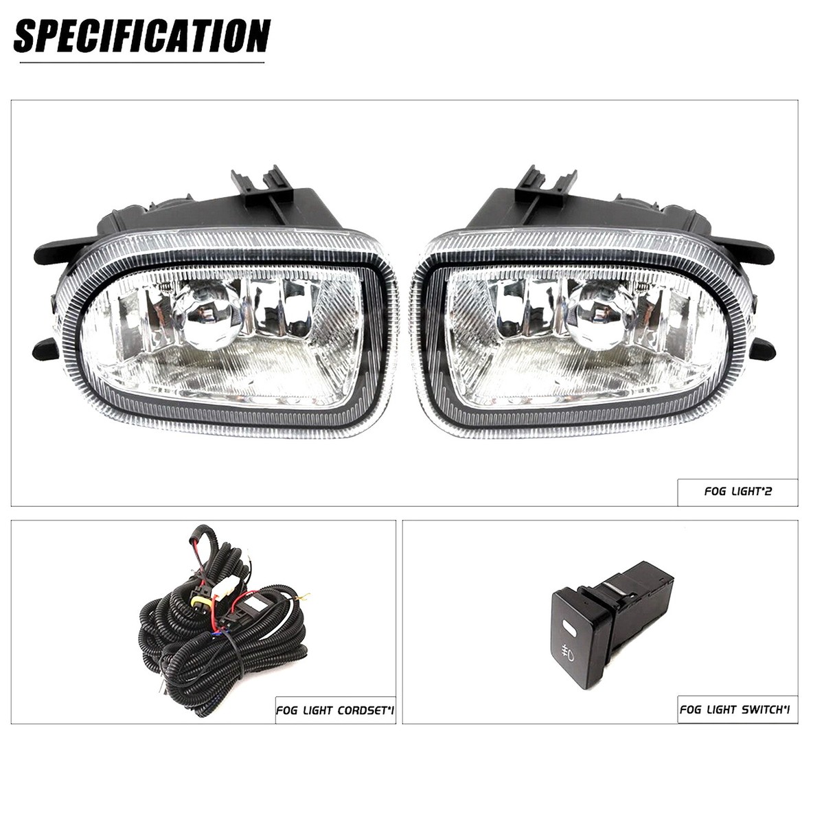 Front Bumper Fog Lamp Upgrade FOR Nissan Sunny Sentra N16 2000