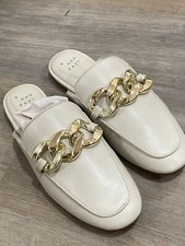 White cream flat shoes size 6.5 women NEW a new day brand