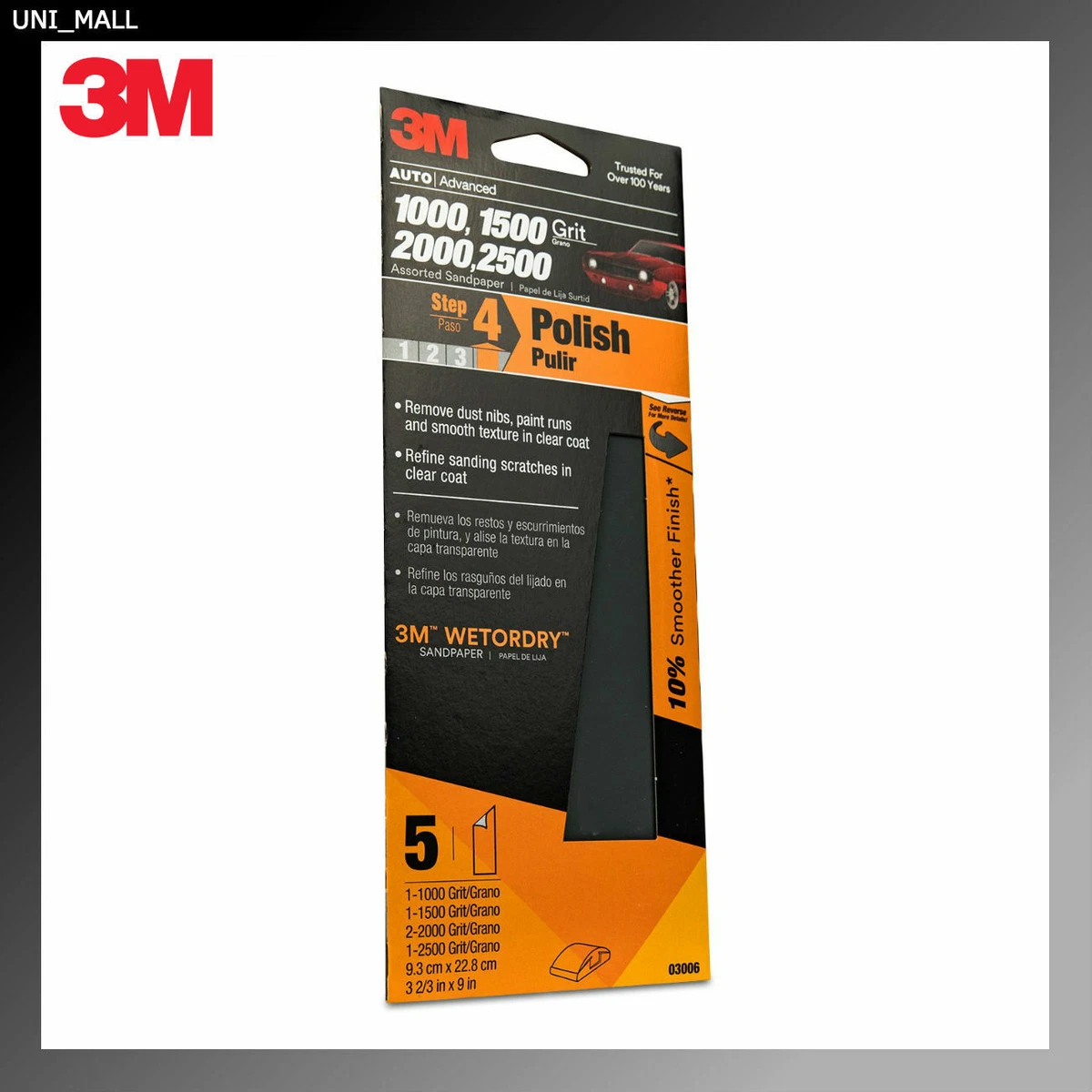 3m 2500 on sale grit sandpaper
