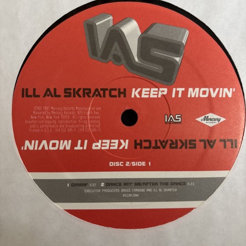 ILL AL SKRATCH KEEP IT MOVIN' 2xLP OG 1997 PROMO STAMP MERCURY RECORDS EX - Picture 5 of 8