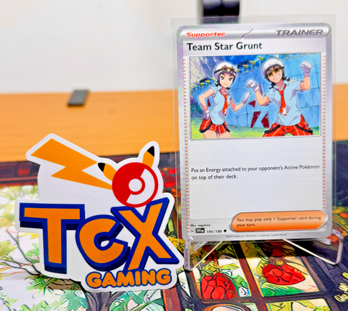 Team Star Grunt 195/198 Reg Trainer Pokemon Card | SV01 Scarlet & Violet Base NM - Picture 2 of 3