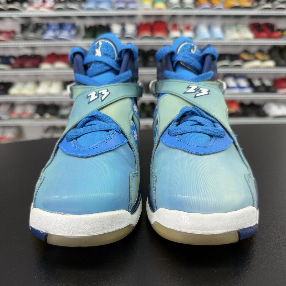 Nike Air Jordan 8 Retro Snow Blizzard GS 305368-400 Youth Size 6.5